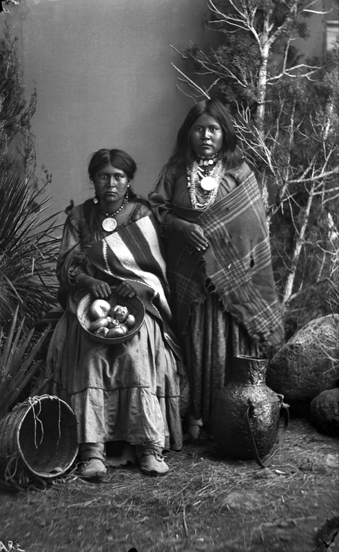Ben Wittick. "Tzal-ditza and Noeh, White Mountain Apache." Palace of the Governors Photo Archives # 015908.