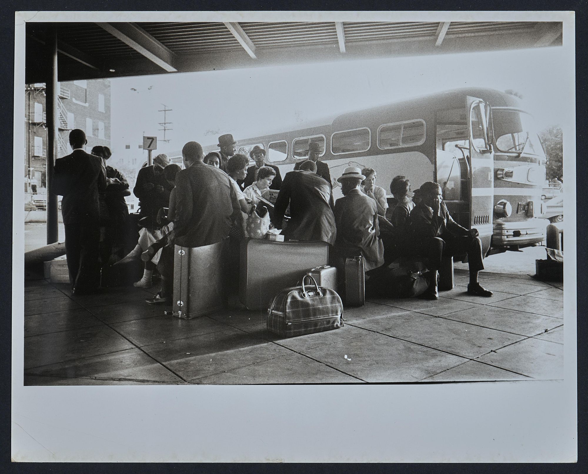Freedom Riders waiting at Birmingham bus station, May 20, 1961, Photographer: Don Uhrbrock, LIFE Magazine