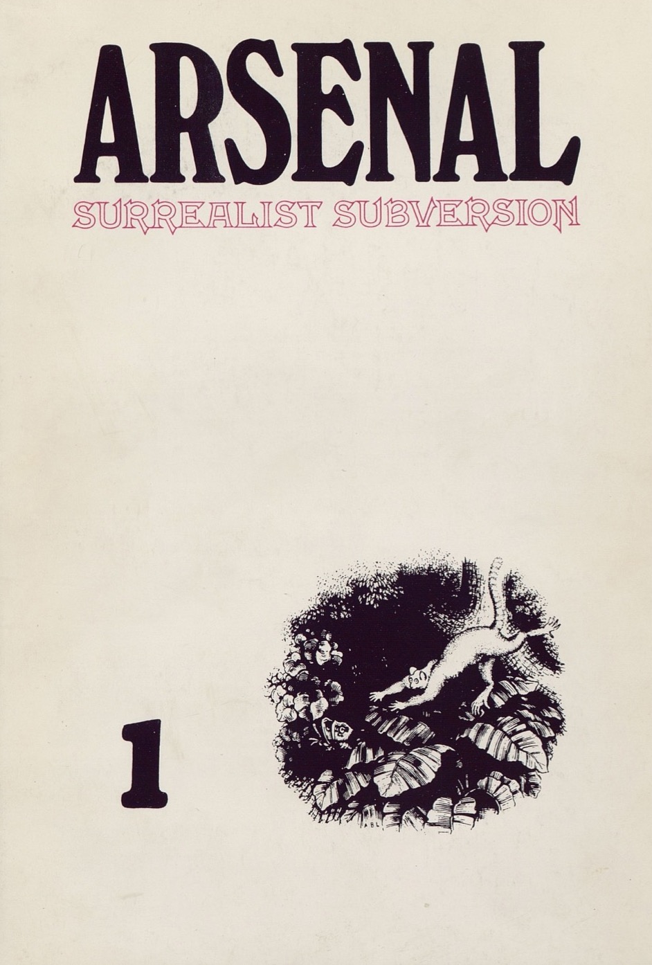 Cover of Arsenal 1: Surrealist Subversion. 1970.