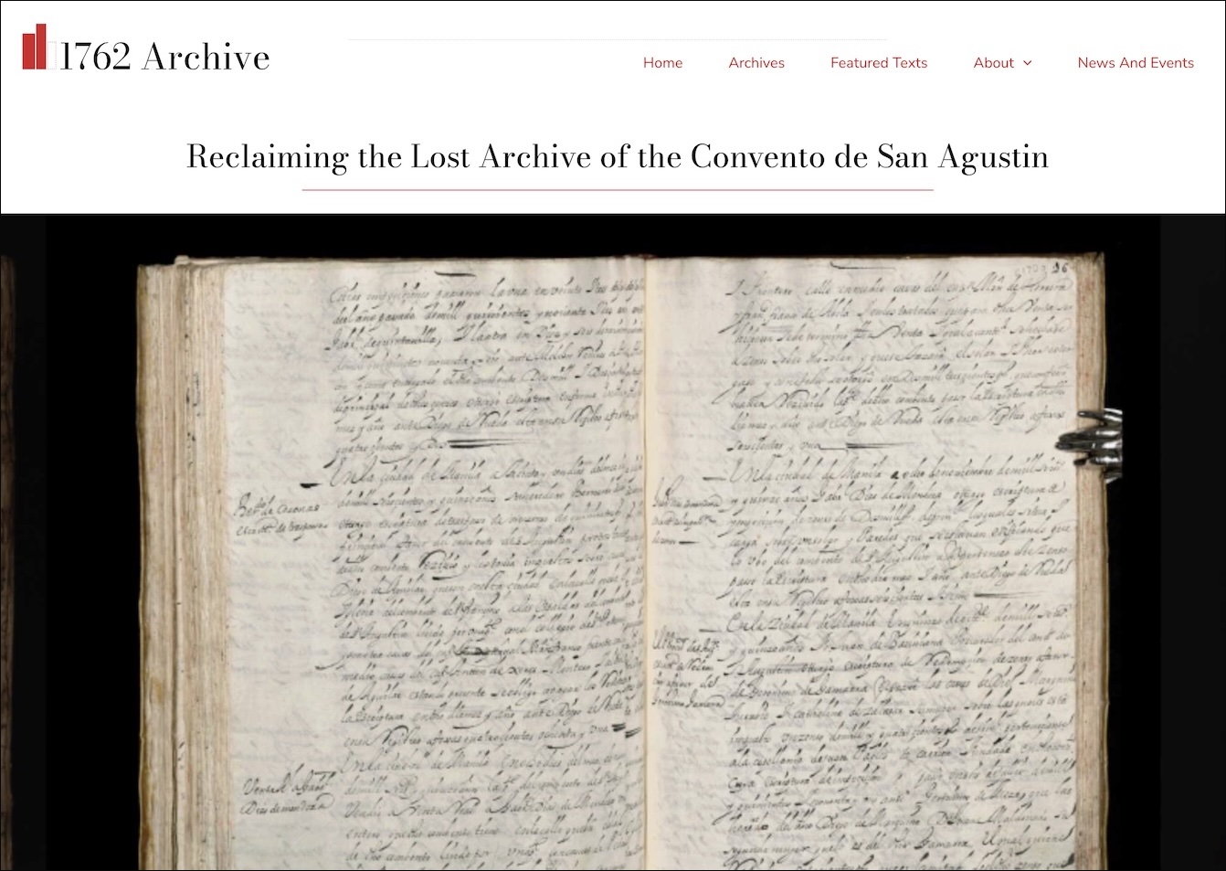 1762 Archive Digital Exhibit