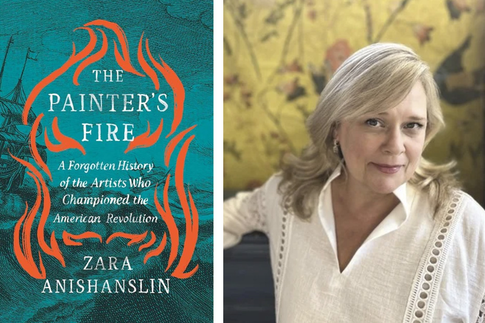 Photo of author and front of book dust jacket
