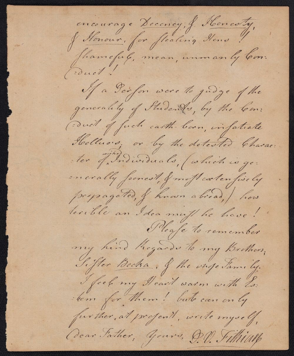 Handwritten letter.