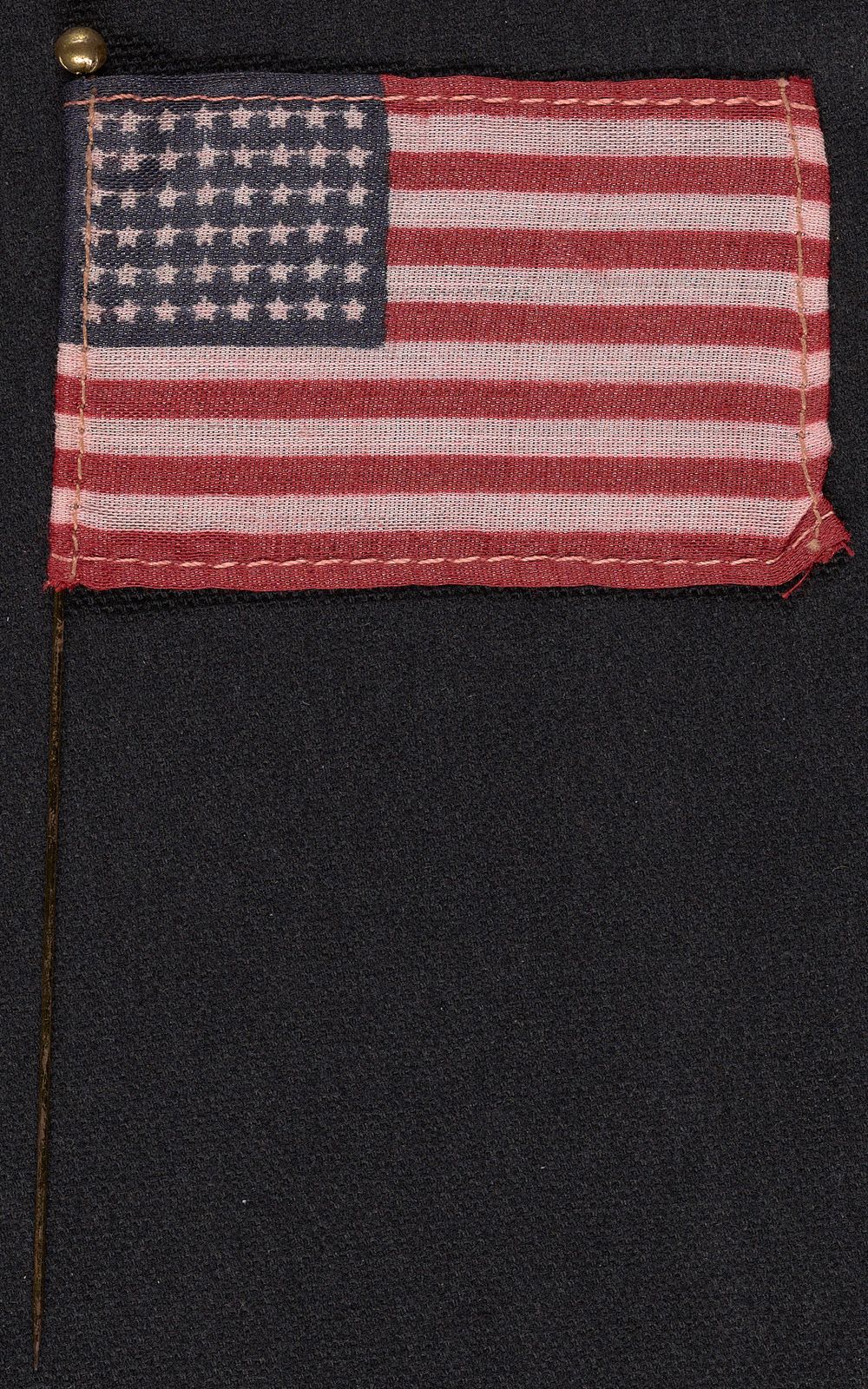 colored, fabric American flag