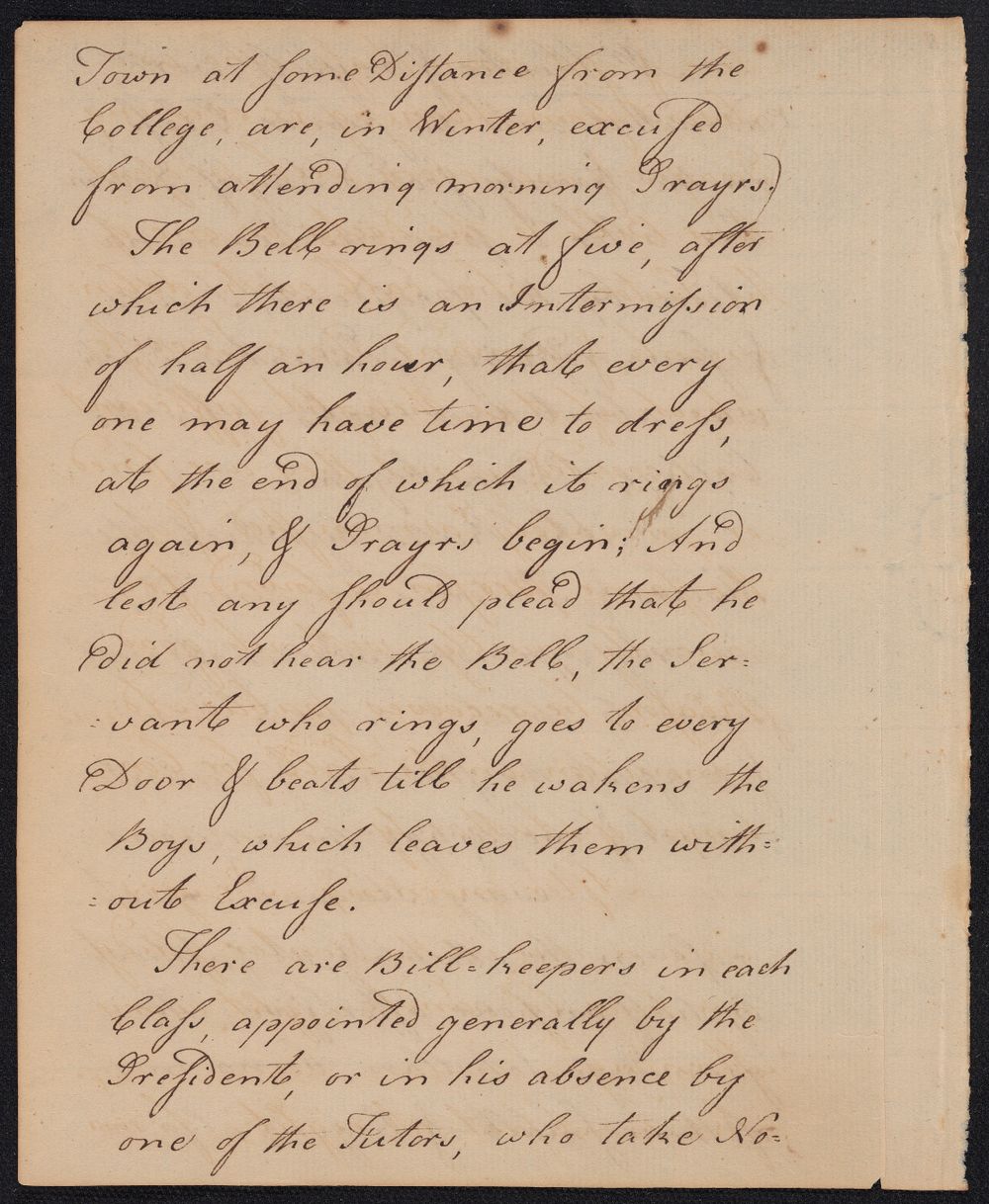 Handwritten letter. 