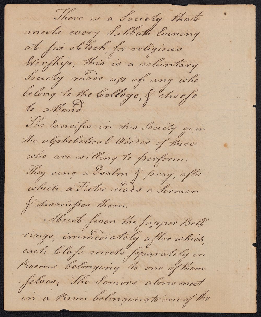Handwritten letter. 