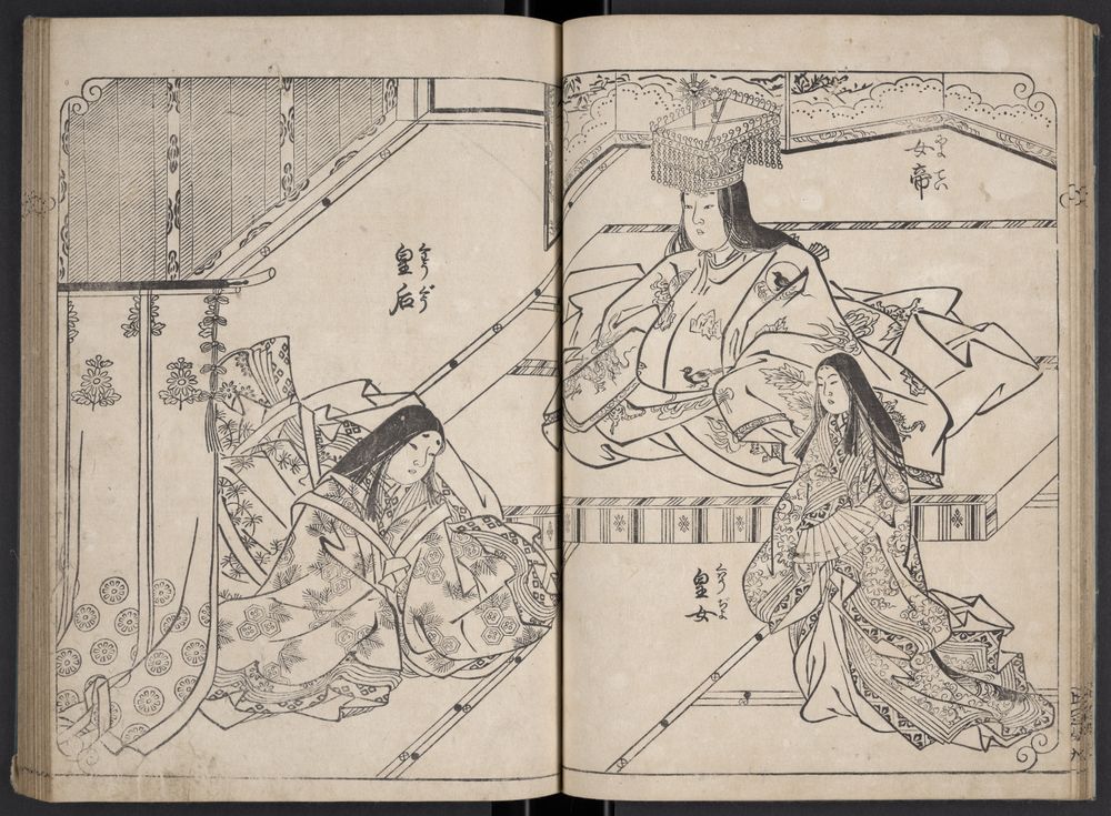 depiction of two women of different social classes in a single publication, beginning with the empress herself.